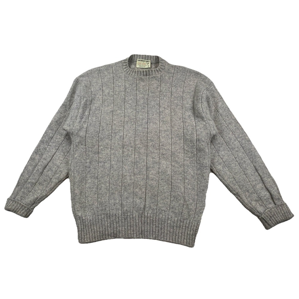 Vintage Lord Jeff The Baggy Shag Wool Mohair Sweater Gray Size XL